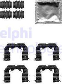 Delphi LX0589 - Комплектуючі, колодки дискового гальма autozip.com.ua