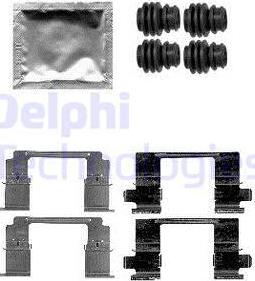 Delphi LX0585 - Комплектуючі, колодки дискового гальма autozip.com.ua