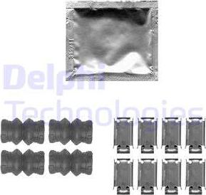 Delphi LX0535 - Комплектуючі, колодки дискового гальма autozip.com.ua