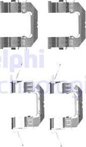 Delphi LX0529 - Комплектуючі, колодки дискового гальма autozip.com.ua