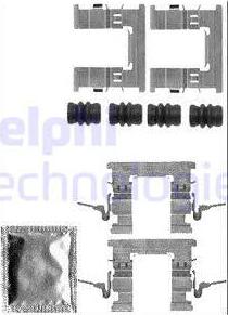 Delphi LX0579 - Комплектуючі, колодки дискового гальма autozip.com.ua