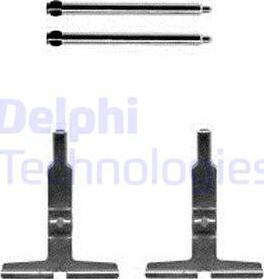 Delphi LX0570 - Комплектуючі, колодки дискового гальма autozip.com.ua