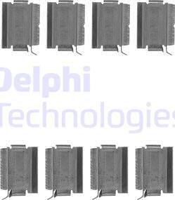 Delphi LX0649 - Комплектуючі, колодки дискового гальма autozip.com.ua