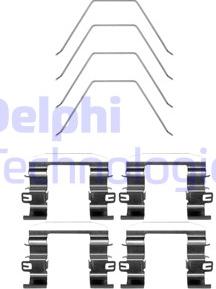Delphi LX0669 - Комплектуючі, колодки дискового гальма autozip.com.ua