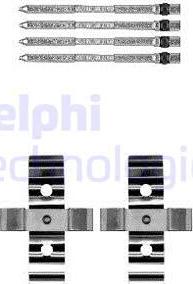 Delphi LX0604 - Комплектуючі, колодки дискового гальма autozip.com.ua
