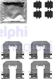 Delphi LX0605 - Комплектуючі, колодки дискового гальма autozip.com.ua