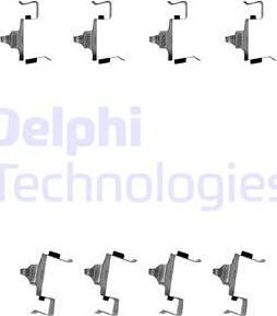 Delphi LX0615 - Комплектуючі, колодки дискового гальма autozip.com.ua