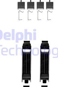Delphi LX0681 - Комплектуючі, колодки дискового гальма autozip.com.ua