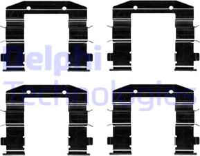 Delphi LX0688 - Комплектуючі, колодки дискового гальма autozip.com.ua