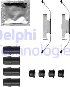 Delphi LX0683 - Комплектуючі, колодки дискового гальма autozip.com.ua