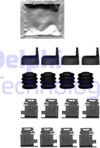 Delphi LX0687 - Комплектуючі, колодки дискового гальма autozip.com.ua