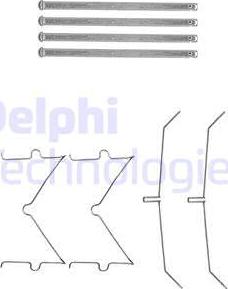 Delphi LX0627 - Комплектуючі, колодки дискового гальма autozip.com.ua