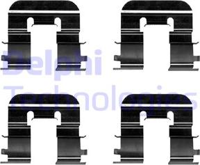 Delphi LX0676 - Комплектуючі, колодки дискового гальма autozip.com.ua
