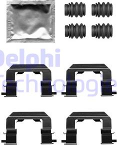 Delphi LX0671 - Комплектуючі, колодки дискового гальма autozip.com.ua
