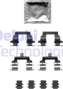 Delphi LX0678 - Комплектуючі, колодки дискового гальма autozip.com.ua