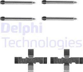 Delphi LX0095 - Комплектуючі, колодки дискового гальма autozip.com.ua