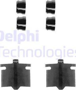 Delphi LX0082 - Комплектуючі, колодки дискового гальма autozip.com.ua