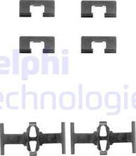 Delphi LX0197 - Комплектуючі, колодки дискового гальма autozip.com.ua