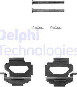 Delphi LX0149 - Комплектуючі, колодки дискового гальма autozip.com.ua