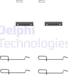 Delphi LX0142 - Комплектуючі, колодки дискового гальма autozip.com.ua