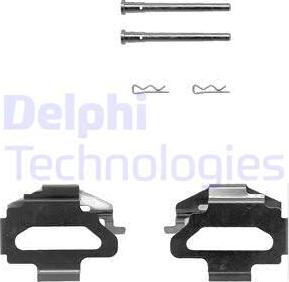 Delphi LX0150 - Комплектуючі, колодки дискового гальма autozip.com.ua