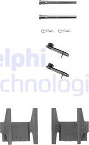 Delphi LX0151 - Комплектуючі, колодки дискового гальма autozip.com.ua