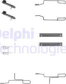 Delphi LX0168 - Комплектуючі, колодки дискового гальма autozip.com.ua