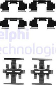 Delphi LX0130 - Комплектуючі, колодки дискового гальма autozip.com.ua