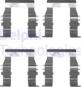 Delphi LX0171 - Комплектуючі, колодки дискового гальма autozip.com.ua