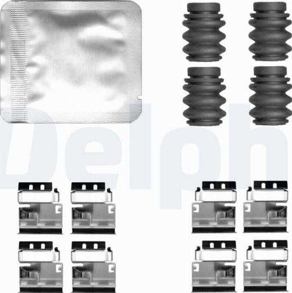 Delphi LX0825 - Гальмівні колодки, дискові гальма autozip.com.ua