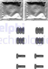 Delphi LX0355 - Комплектуючі, колодки дискового гальма autozip.com.ua