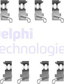 Delphi LX0361 - Комплектуючі, колодки дискового гальма autozip.com.ua