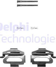 Delphi LX0380 - Комплектуючі, колодки дискового гальма autozip.com.ua