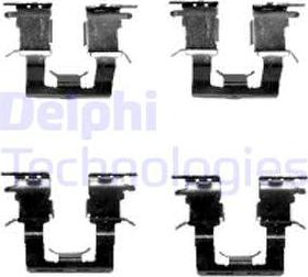 Delphi LX0388 - Комплектуючі, колодки дискового гальма autozip.com.ua