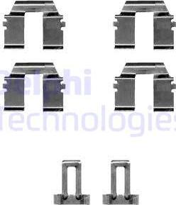 Delphi LX0335 - Комплектуючі, колодки дискового гальма autozip.com.ua