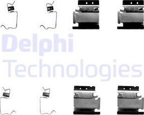 Delphi LX0324 - Комплектуючі, колодки дискового гальма autozip.com.ua