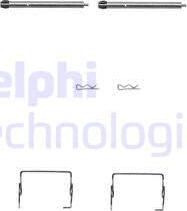 Delphi LX0264 - Комплектуючі, колодки дискового гальма autozip.com.ua