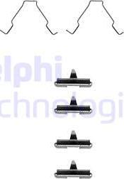 Delphi LX0267 - Комплектуючі, колодки дискового гальма autozip.com.ua