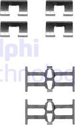 Delphi LX0208 - Комплектуючі, колодки дискового гальма autozip.com.ua