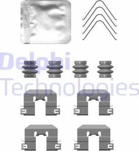 Delphi LX0764 - Комплектуючі, колодки дискового гальма autozip.com.ua