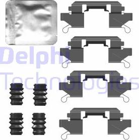 Delphi LX0761 - Комплектуючі, колодки дискового гальма autozip.com.ua