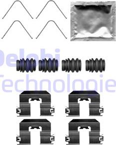 Delphi LX0706 - Комплектуючі, колодки дискового гальма autozip.com.ua