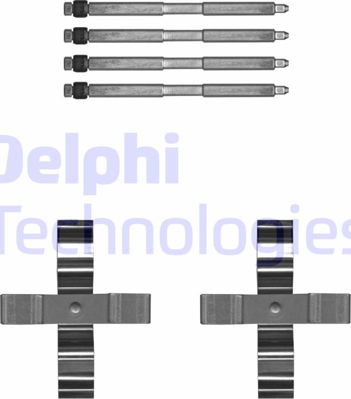Delphi LX0703 - Комплектуючі, колодки дискового гальма autozip.com.ua