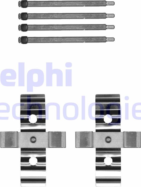 Delphi LX0702 - Комплектуючі, колодки дискового гальма autozip.com.ua