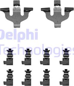 Delphi LX0714 - Комплектуючі, колодки дискового гальма autozip.com.ua