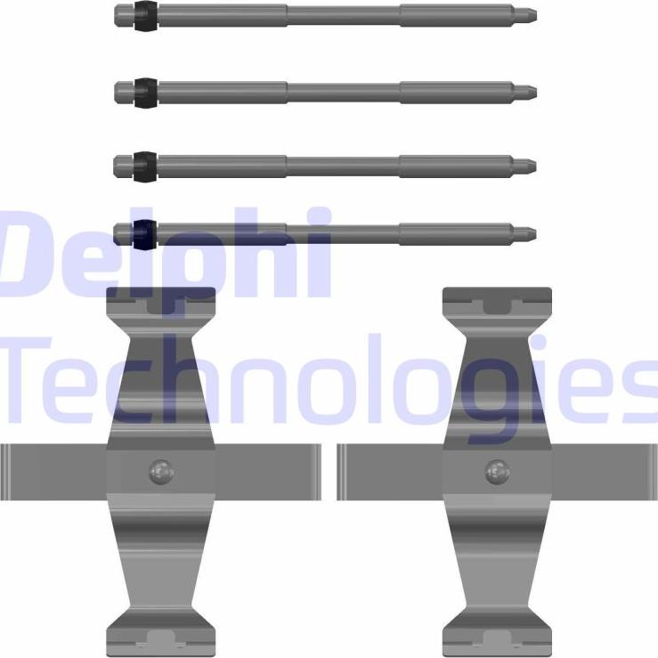 Delphi LX0785 - Комплектуючі, колодки дискового гальма autozip.com.ua