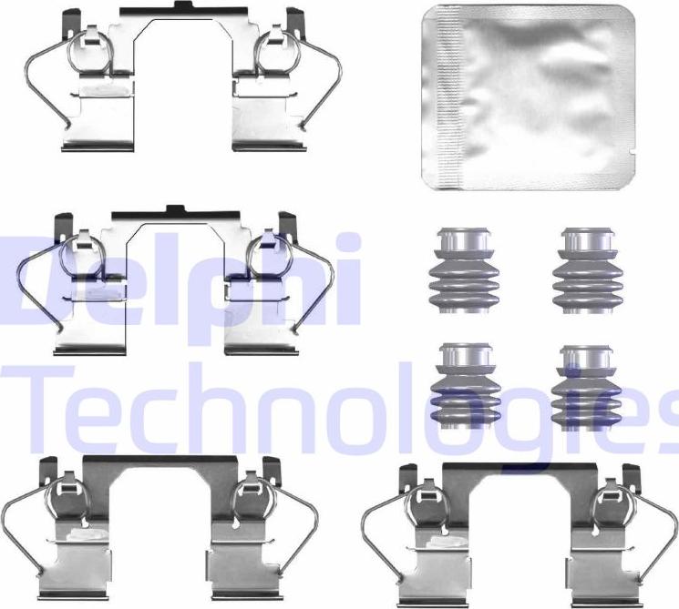 Delphi LX0786 - Комплектуючі, колодки дискового гальма autozip.com.ua