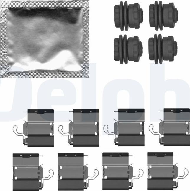 Delphi LX0787 - Комплектуючі, колодки дискового гальма autozip.com.ua