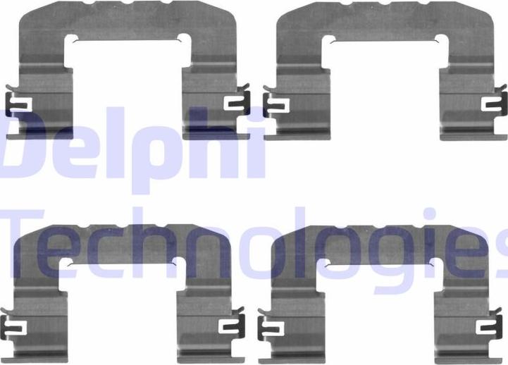 Delphi LX0725 - Комплектуючі, колодки дискового гальма autozip.com.ua