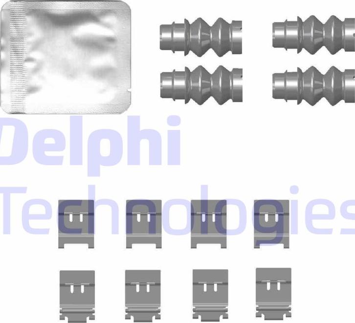 Delphi LX0772 - Комплектуючі, колодки дискового гальма autozip.com.ua
